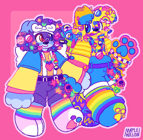 Bunnie and King (characters by KingSillySmilez) Bunnie and King (characters by KingSillySmilez)